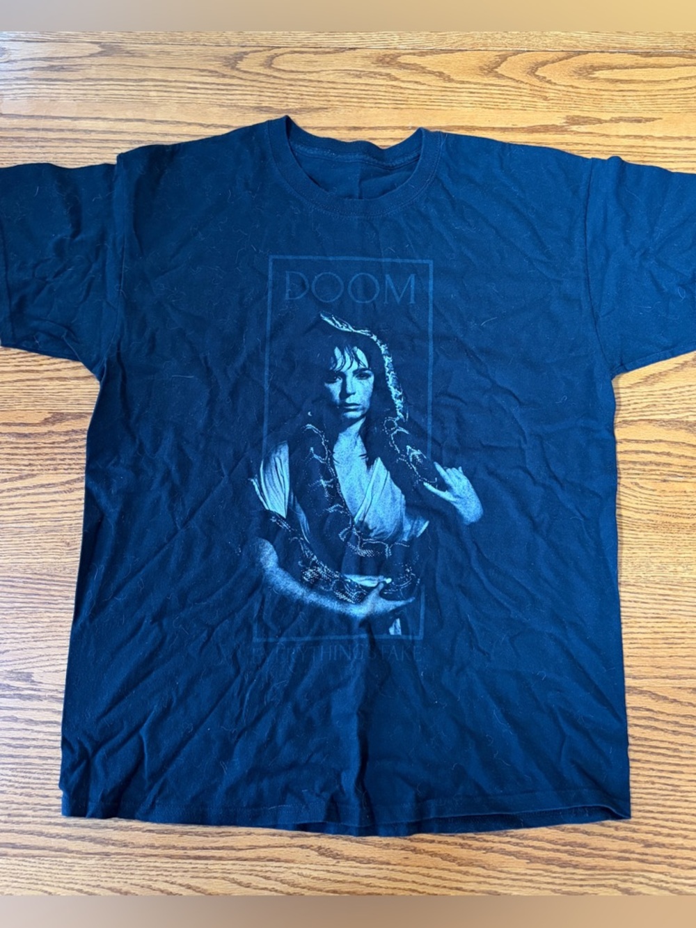 Impending Doom Everything’s Fake tee Black Graphic Doom Short-Sleeve Men's Shirt